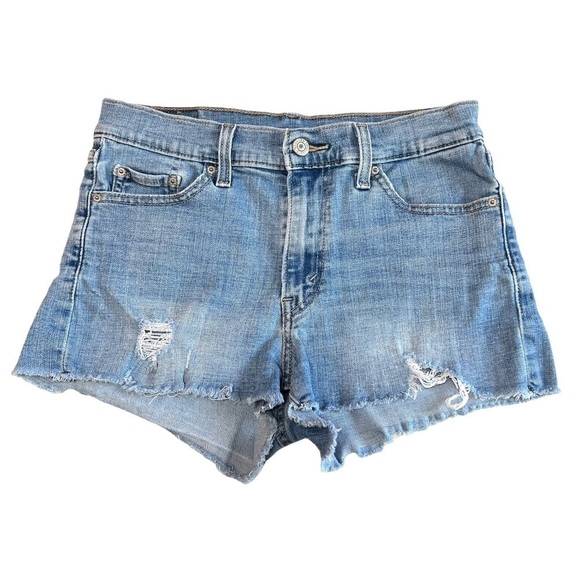Levi's Pants - Levi's Blue Denim Distressed Cut Off Shorts